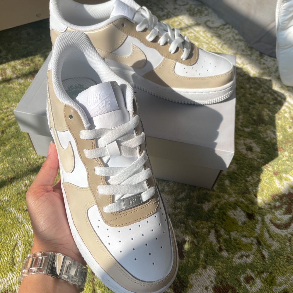 Nike Air Force 1 Neutral Nude Custom - Picture 8 of 8